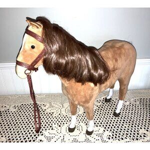 American Girl Doll - 18" Horse Brown Chestnut Saddle, Reign & Coat V6033  2014